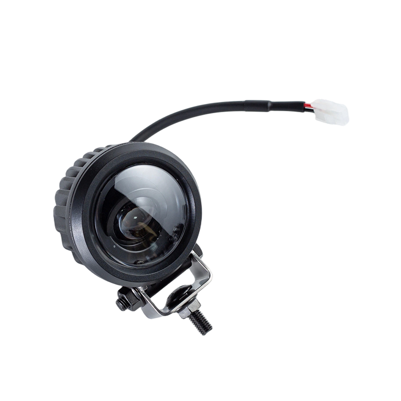 IP67 5W DC9-80V ไฟเตือนความปลอดภัยของรถยกจุดสีฟ้าเฉียงเฉียง