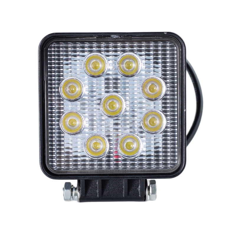 IP67 002 ไฟ LED ทำงานทรงสี่เหลี่ยมสำหรับงานหนัก 9 ดวงสำหรับยานยนต์อุตสาหกรรม