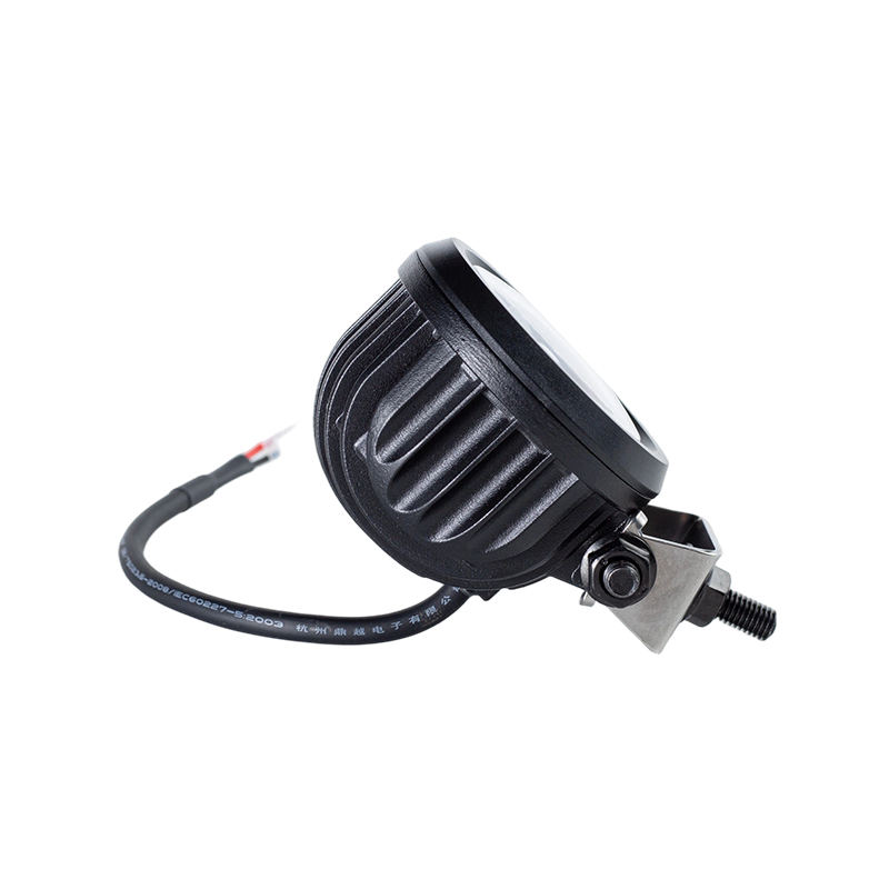IP67 5W DC9-80V ไฟเตือนความปลอดภัยของรถยกจุดสีฟ้าเฉียงเฉียง
