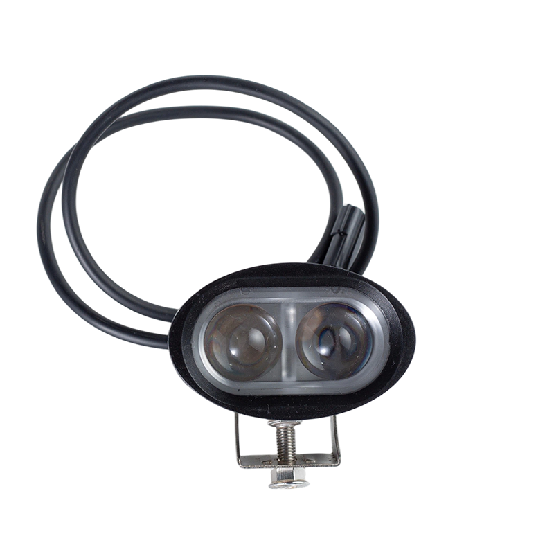 IP67 6W DC9-80V ไฟเตือนความปลอดภัยของรถยกแบบวงรีสีแดง/น้ำเงิน