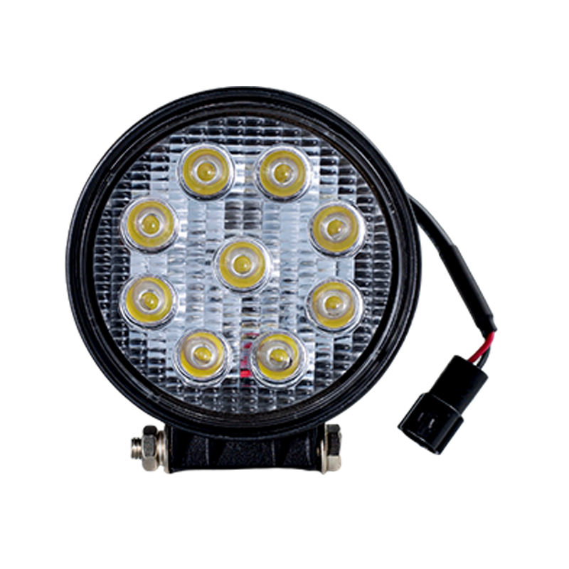 IP67 001 ไฟ LED ทำงานทรงกลมสำหรับงานหนัก 9 ดวงสำหรับยานยนต์อุตสาหกรรม