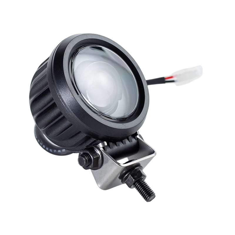 IP67 5W DC9-80V ไฟเตือนความปลอดภัยของรถยกจุดสีฟ้าเฉียงเฉียง