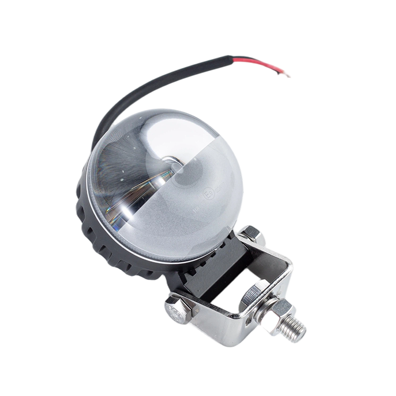 IP67 5W DC9-80V ไฟเตือนบริเวณรถยกสีแดง/น้ำเงินแบบกลม