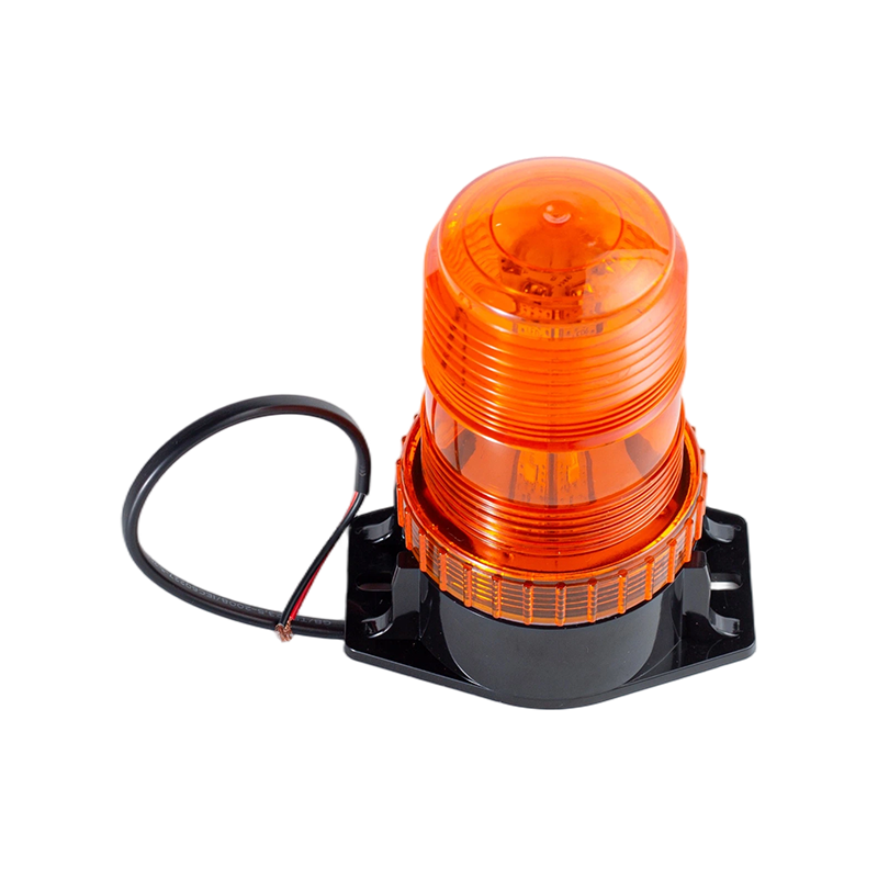 IP65 8W DC9-80V 360 °ไฟเตือน Beacon Amber Strobe สำหรับรถยก