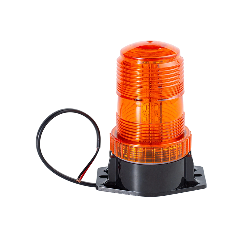 IP65 8W DC9-80V 360 °ไฟเตือน Beacon Amber Strobe สำหรับรถยก