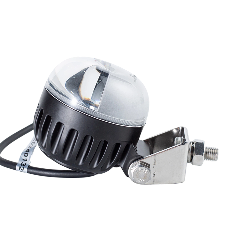 IP67 5W DC9-80V ไฟเตือนบริเวณรถยกสีแดง/น้ำเงินแบบกลม