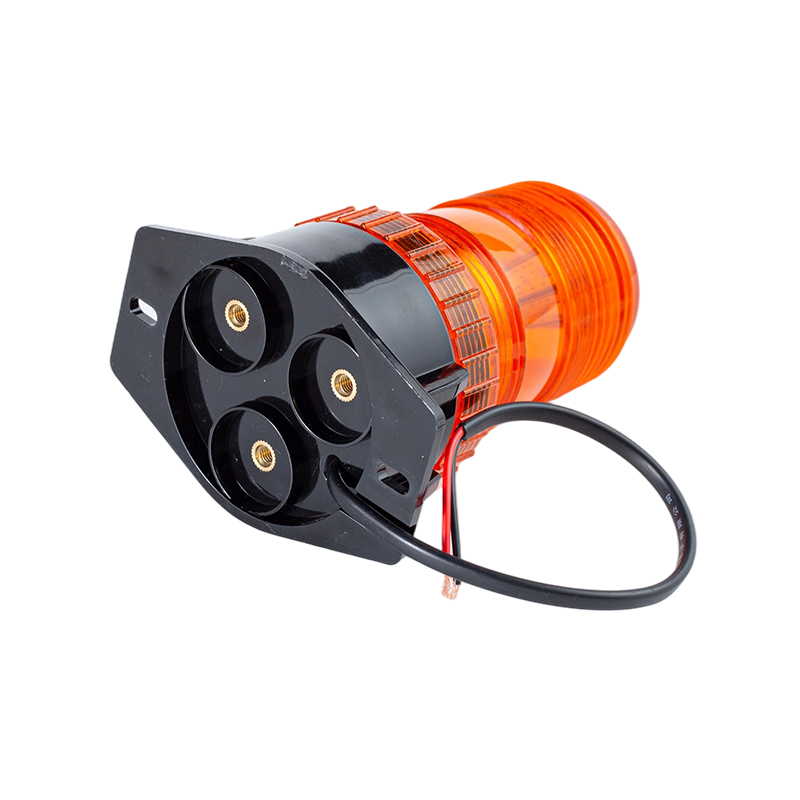 IP65 8W DC9-80V 360 °ไฟเตือน Beacon Amber Strobe สำหรับรถยก