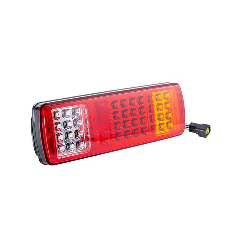 FLDJ-SSWD-002 IP55 6W DC12-24V ไฟท้ายด้านหลัง LED แบบรวม 3 สี (ไฟเลี้ยว + ไฟบอกตำแหน่ง + ไฟถอยหลัง)