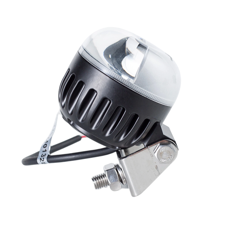 IP67 5W DC9-80V ไฟเตือนบริเวณรถยกสีแดง/น้ำเงินแบบกลม