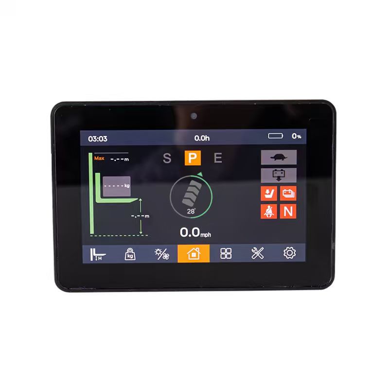 IP66 5 นิ้วแนวนอน CAN Bus Touch Dashboard / DC16V-DC120V แรงดันไฟฟ้ากว้าง FLYB-1005-1