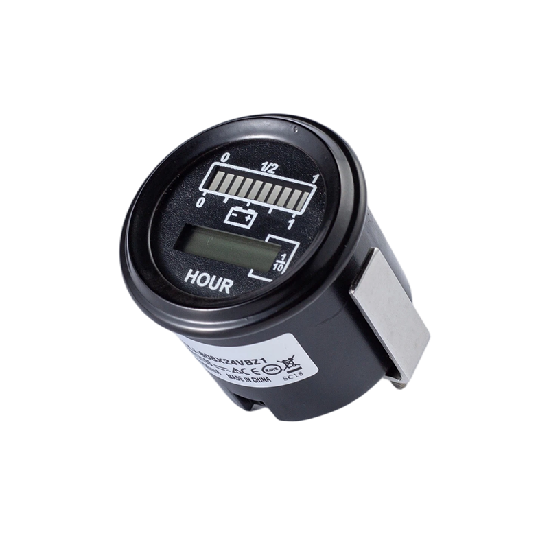 FLYB-0096 เกจวัดระดับแบตเตอรี่ CAN Bus แบบกลมพร้อมมิเตอร์ชั่วโมง