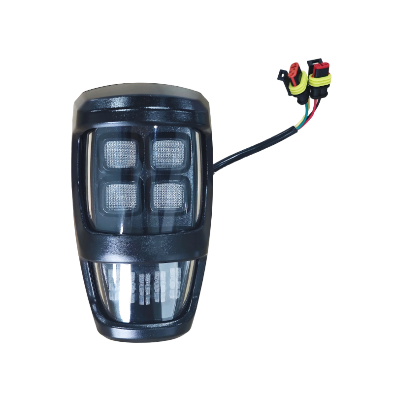 IP67 กันน้ำ DC12V หรือ DC24V ไฟหน้า LED 3-in-1 สำหรับรถยกและรถก่อสร้าง