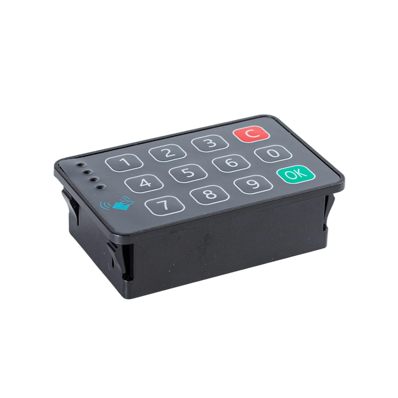 เครื่องอ่านบัตร IC แนวนอนพร้อมปุ่มกด / CAN2.0 125K Baud / การควบคุมการเข้าถึงยานพาหนะการจัดการยานพาหนะอุตสาหกรรม